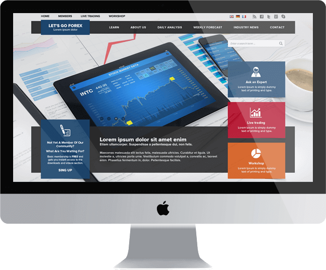 Projekt graficzny dla serwisu wymiany walut