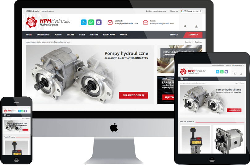 Części hydrauliczne - sklep