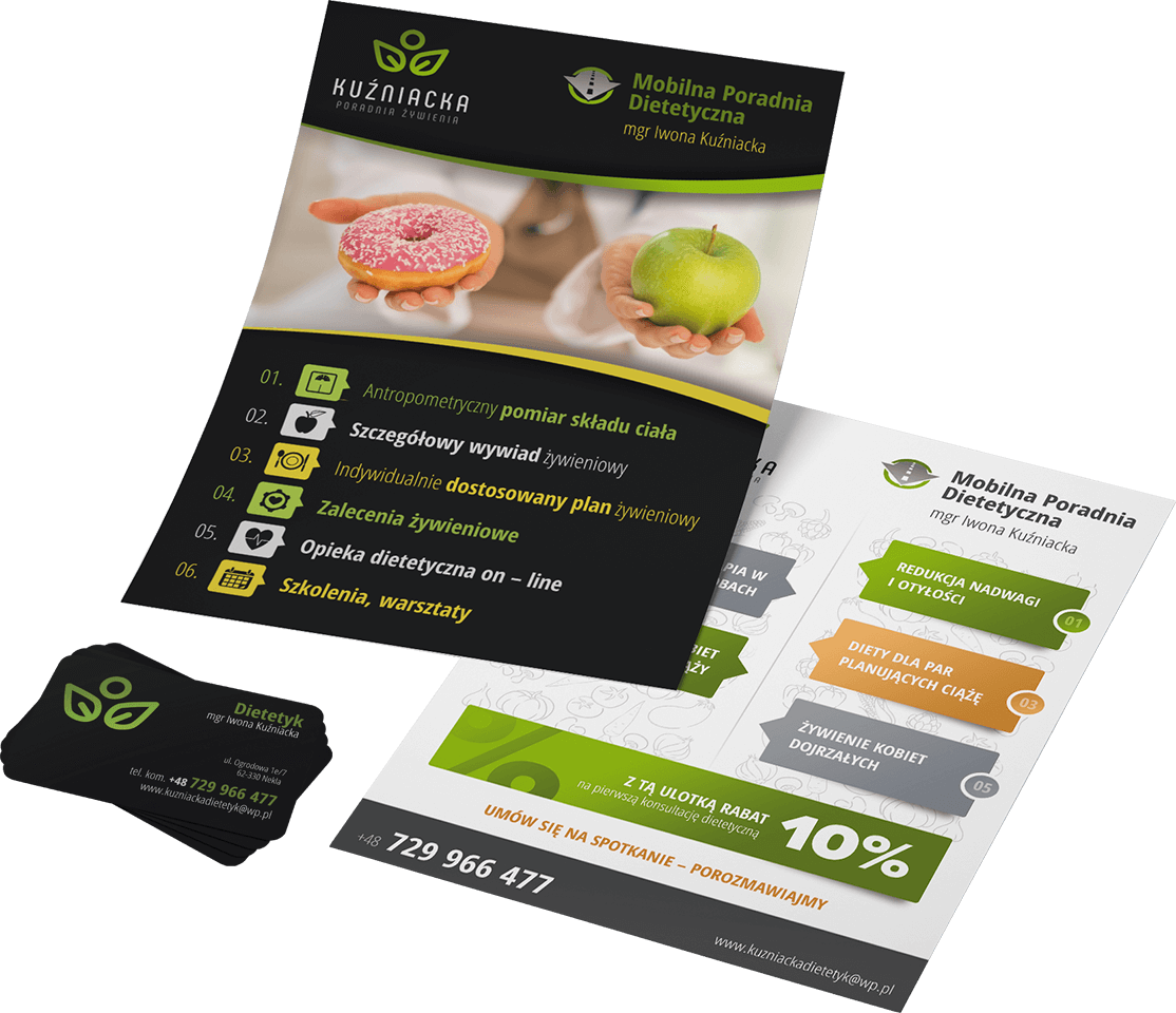 Projekt ulotki dla dietetyka
