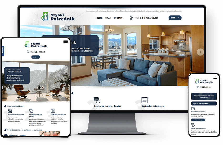 Strona pośrednika nieruchomości