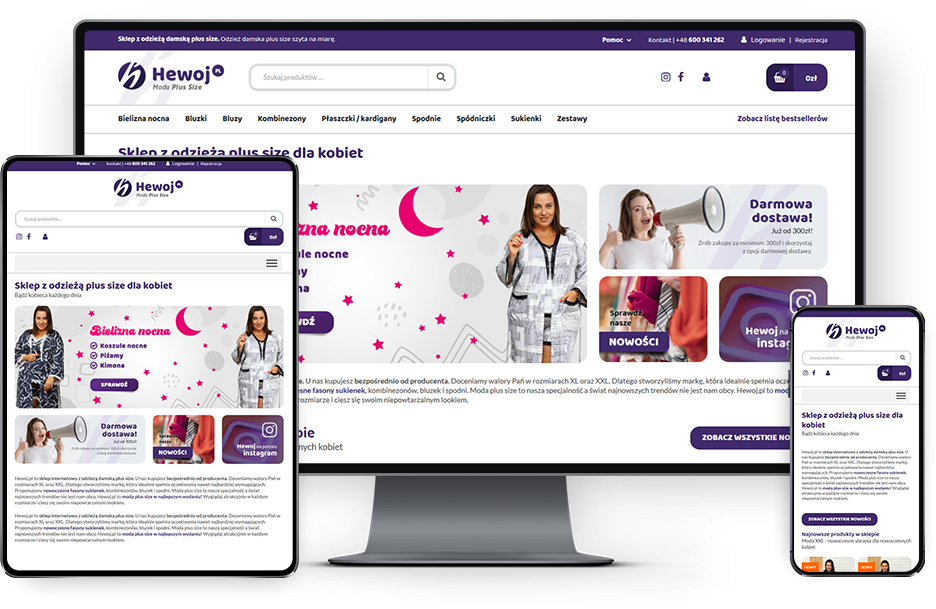 Sklep producenta ubrań dla kobiet plus size