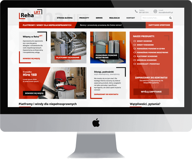 Strona producenta platform i wind dla niepełnosprawnych