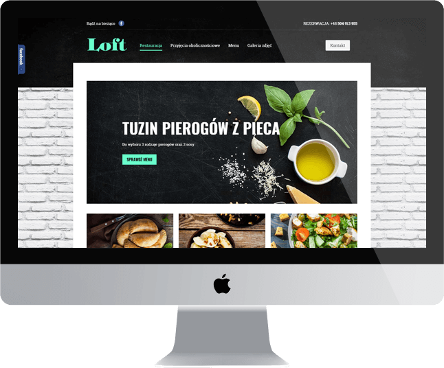 Strona internetowa resturacji