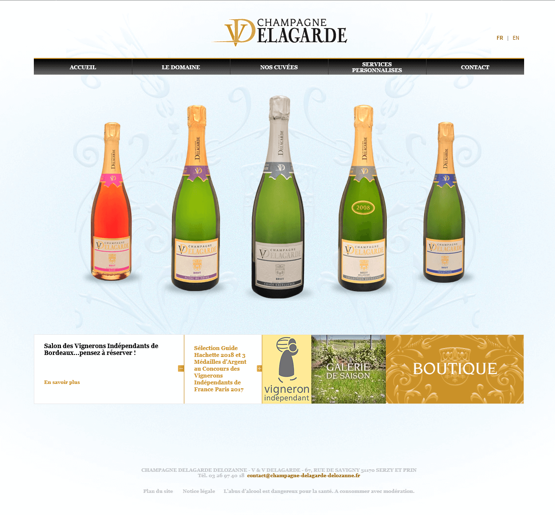 Sklep internetowy producenta szampanów