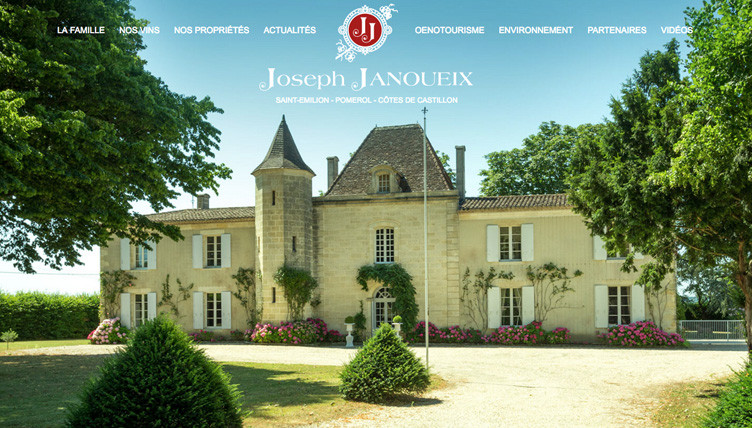 Strona internetowa producenta win