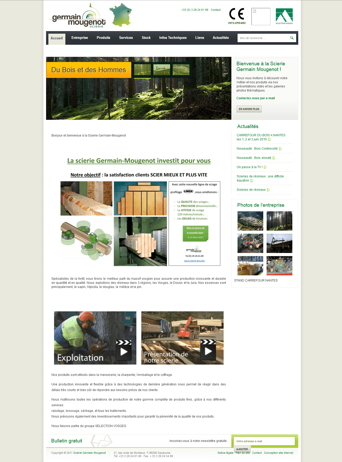 Strona internetowa tartaku