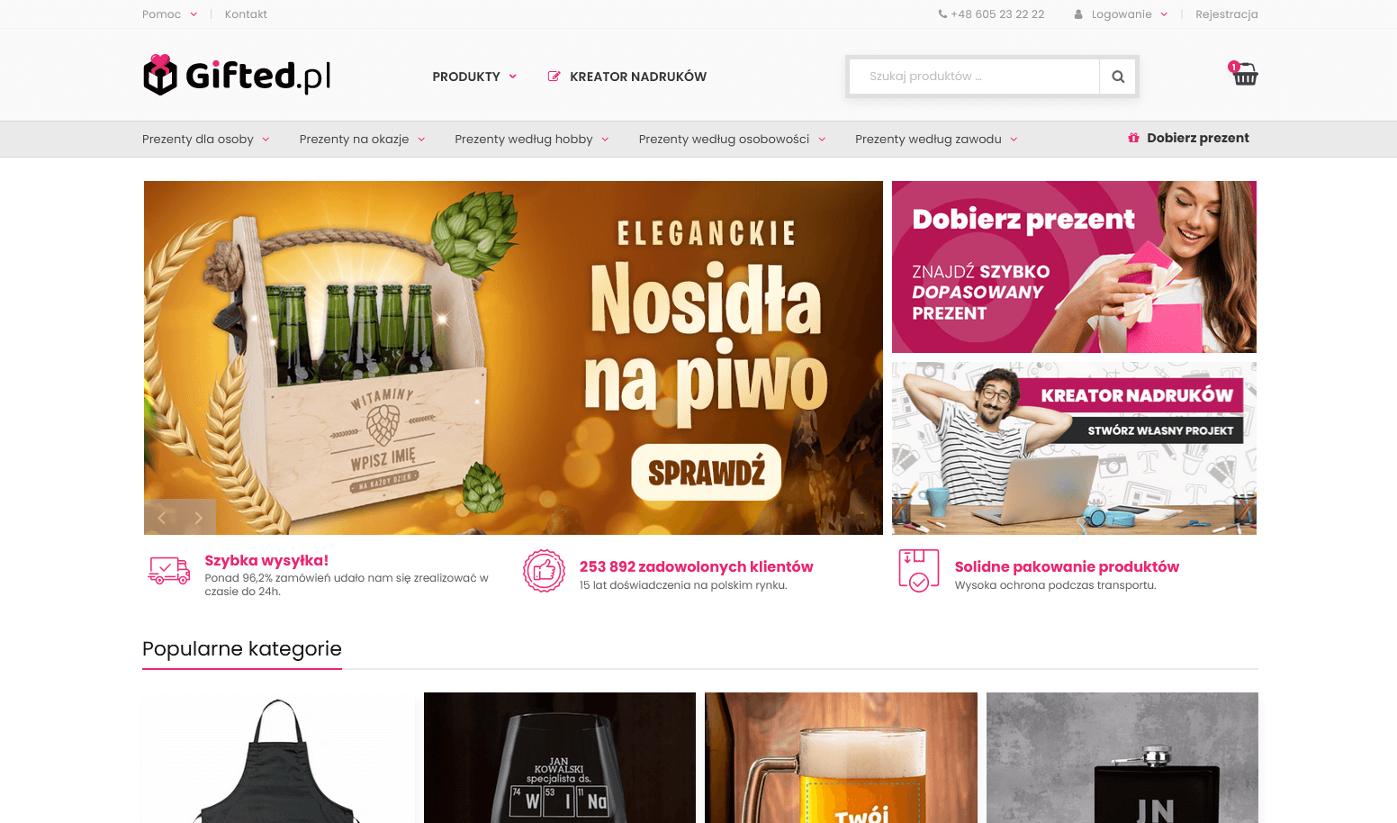 Sklep z personalizowanymi prezentami